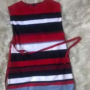 Essential Belted stripe dress